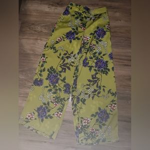 Eva Mendes Floral Pull On Pants